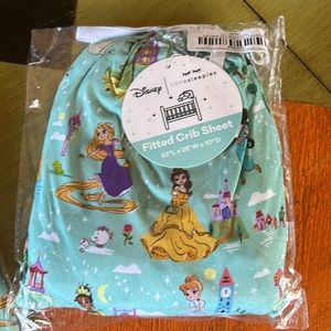 NIB - Little Sleepies princess crib sheet